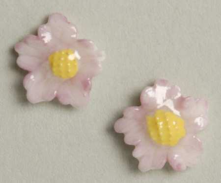 Belleek Jewelry Wild Daisy Earrings/Pink - Boxed