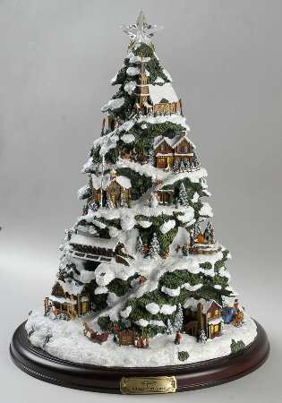 Village Christmas Tree-Redlin by Bradford Editions