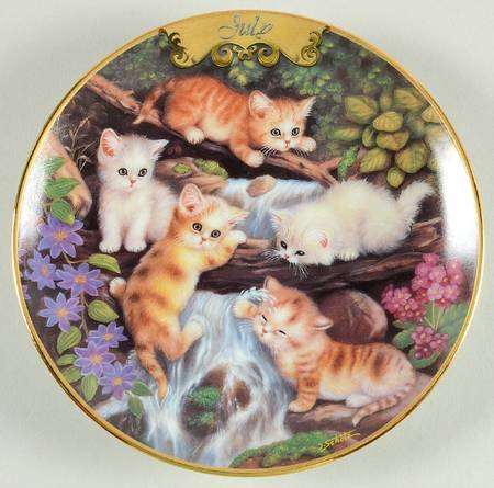 Timeless Tales Purr July-At The Little Waterfall - No Box