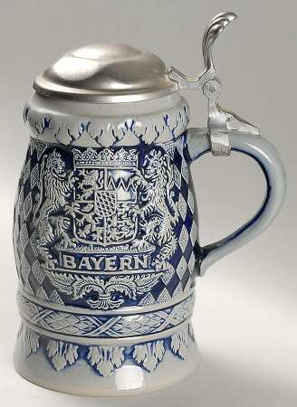 Beyer Steins Bayern Crest-Grey/Blue - No Box by Beyer