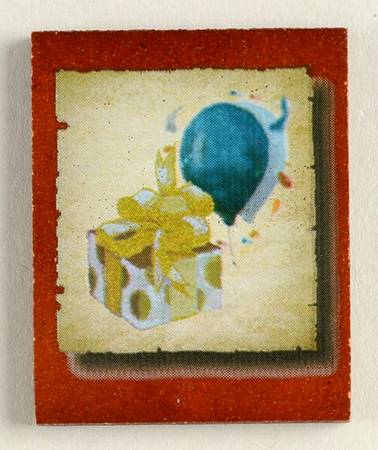 Simpler Times Calendar Tile-Gift With Balloons - No Box