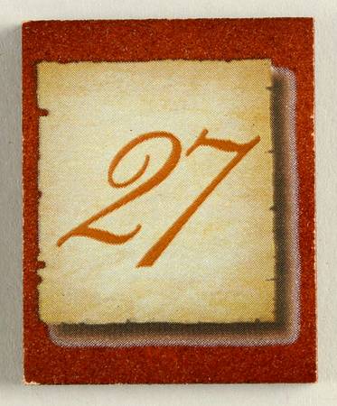 Simpler Times Calendar #27 Tile - No Box