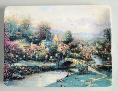 Lamplight Village2-Rectangle by Bradford Exchange
