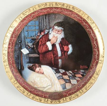Rockwell's Christmas Memories Deer Santy Claus - No Box