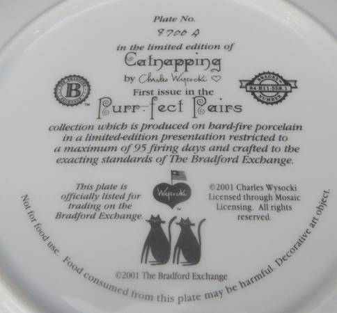 Purr Fect Pairs by Bradford Exchange