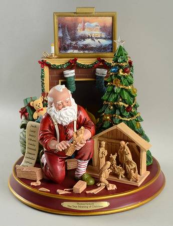 Thomas Kinkade True Meaning of Christmas by Bradford Exchange