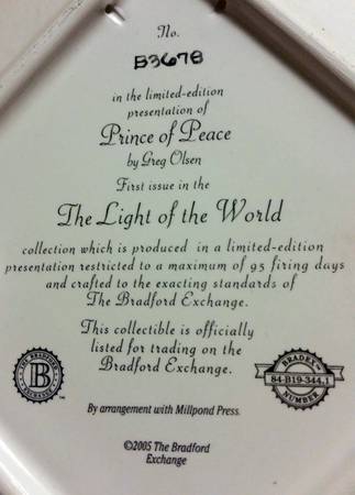 Light of the World 2 by Bradford Exchange