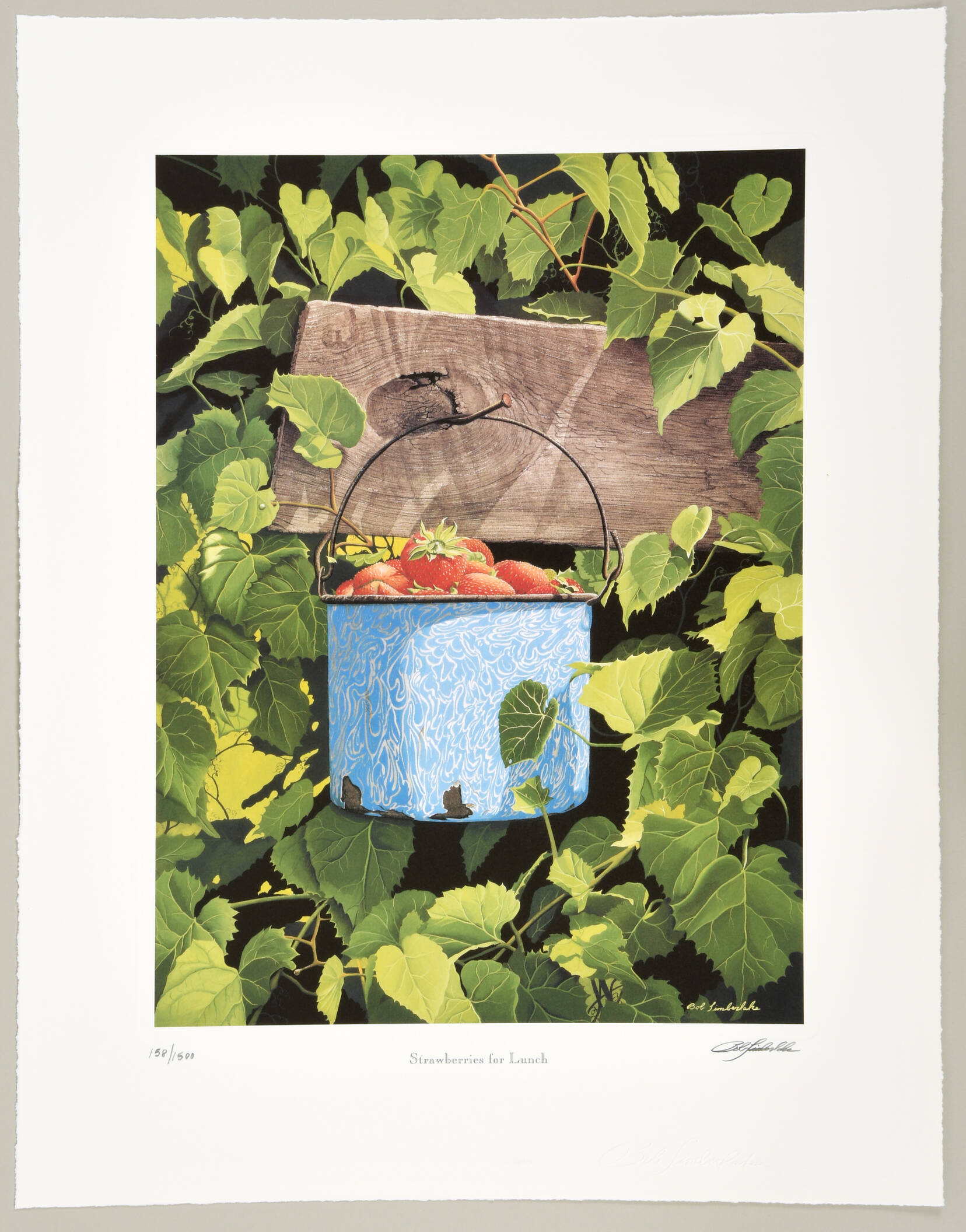 Bob Timberlake Prints Strawberries For Lunch - Boxed