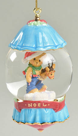Cherished Teddies Holiday Snowglobes by Bradford Editions