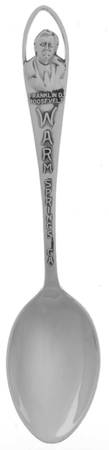 Souvenir Spoon Warm Springs Ga - No Box by Bates & Klinke Inc