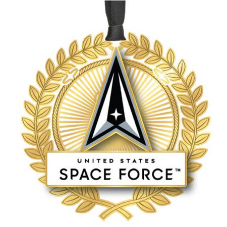 Military Ornaments U.S. Space Force Logo - Boxed