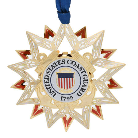 Military Ornaments U.S. Coast Guard Star - No Box