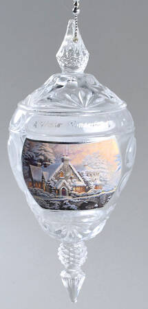 Kinkade Annual Crystal Ornament Collection by Bradford Editions