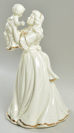Formalities Ivory & Gold Collection Mother And Baby - With Box
