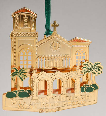 West Palm Beach Garden Club;Historical Ornaments St. Ann Church - No Box
