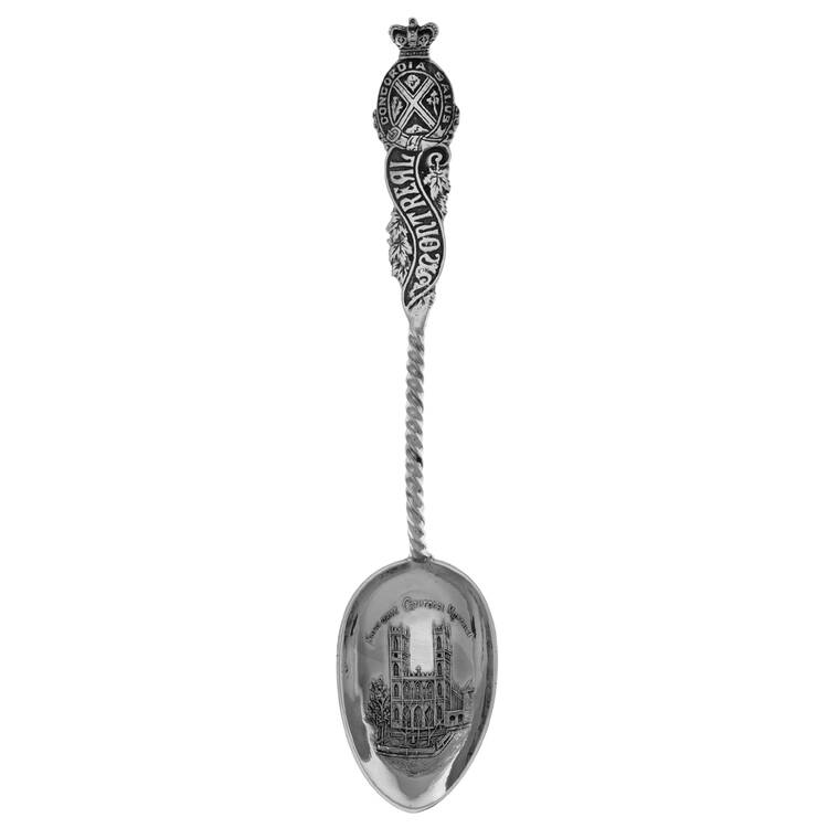 Sterling Canadian Souvenir Spoons Notre Dame Cathedral Montreal - No Box