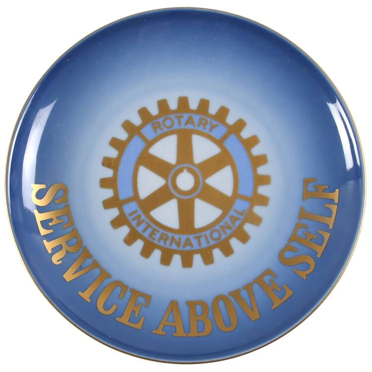 Commemorative Plates Service Above Self - 75th Anniversary  - No Box