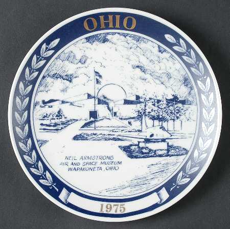 Ohio Annual Plates Neil Armstrong Air & Space Museum - Boxed