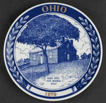 Ohio Annual Plates Rankin House State Memorial Ripley - Boxed
