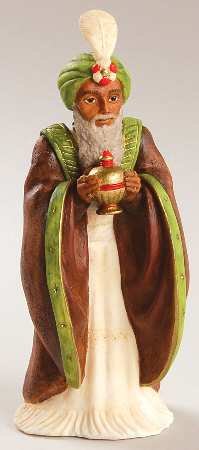 Nativity-Coalport Wiseman With Turban-Feather - No Box