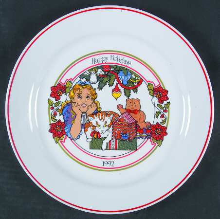 Corning Christmas Plate Happy Holidays - No Box