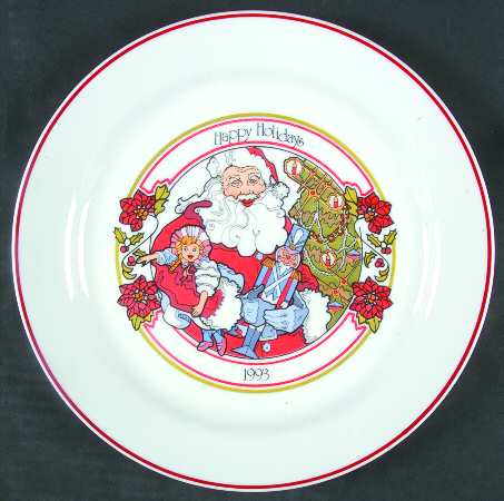 Corning Christmas Plate Happy Holidays - No Box