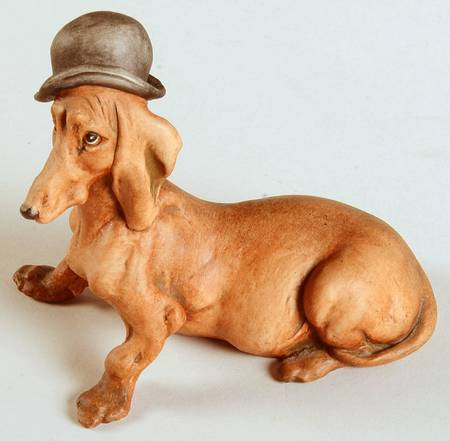 Cappe Figurines Dachshund With Derby - No Box