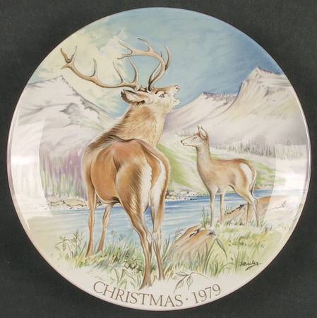 Christmas Plate Monarch Of The Glen - No Box
