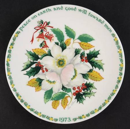Christmas Plate Christmas Rose - Boxed