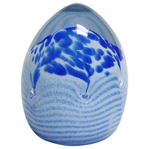 Caithness Paperweight Quattro-Blue - With Box