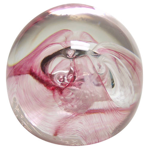 Caithness Paperweight Mooncrystal-Pink - No Box