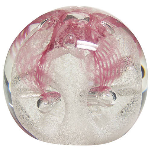 Caithness Paperweight Congratulations-Ruby - With Box