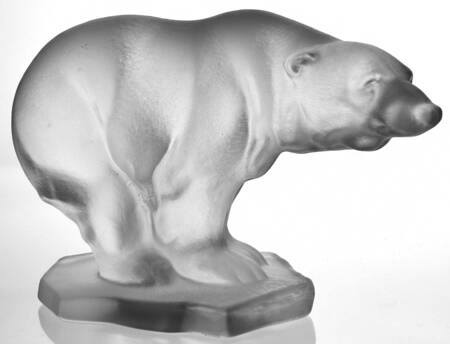 Cristal de Sevres Figurines Bear Polar-Large - With Box