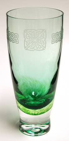 Celtic Myths Collection 8" Carnation Vase-Green - Boxed