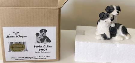 Country Artists Figurines Border Collies - Boxed