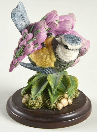Country Artists Figurines Bluetit With Foxglove - No Box