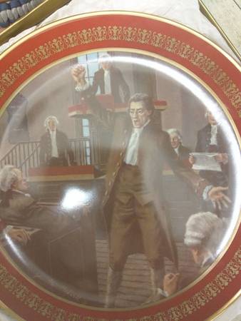 Castleton Collector Plates Patrick Henry - Boxed by Castleton (USA)