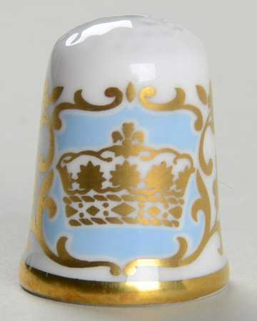 Caverswall Royalty Giftware Prince William Birth Thimble - Boxed by Caverswall