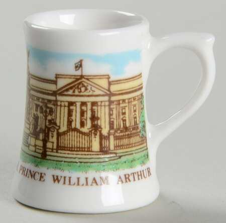 Caverswall Royalty Giftware Prince William Christening-Toy Tankard - No Box by Caverswall