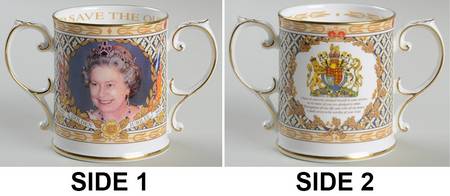 Caverswall Royalty Giftware Elizabeth Ii Golden Jubilee Loving Cup - No Box by Caverswall