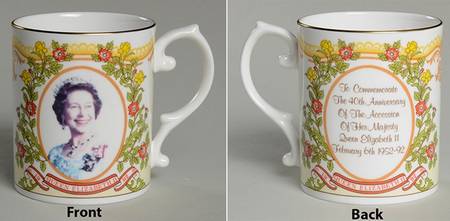 Caverswall Royalty Giftware Elizabeth Ii 40th Anniversary Of Accessi - No Box by Caverswall