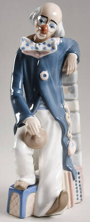 Casades Figurines Clown Leaning On  Brick - Boxed