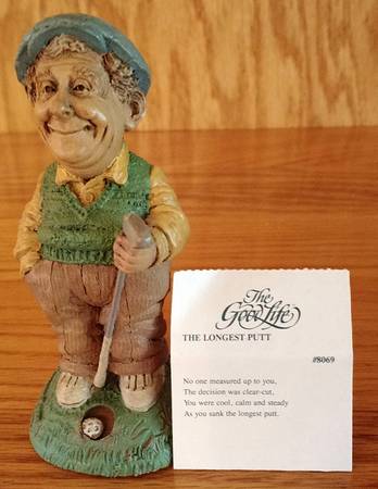 Lee Sievers Figurines The Longest Putt - No Box