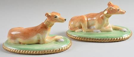 Chelsea House Figurines Dog On Rug-Pair - No Box