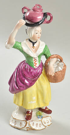 Chelsea House Figurines Woman With Jug On Head - No Box