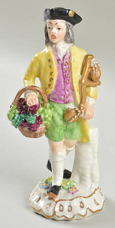 Chelsea House Figurines Man With Grapes - No Box