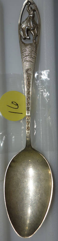 Sterling Souvenir Spoons Cheyenne Wyoming - No Box