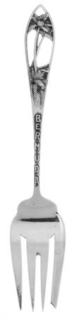 Sterling Souvenir Spoons Bermuda Palm Trees - No Box