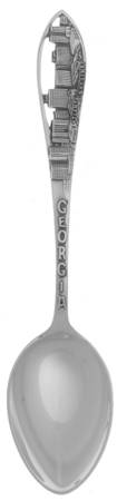 Sterling Souvenir Spoons Georgia- Atlanta Skyline - No Box