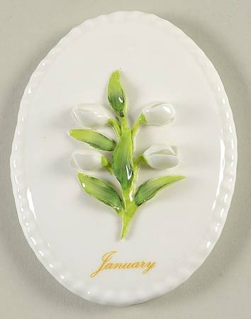 Flower of the Month Plaque by Coalport